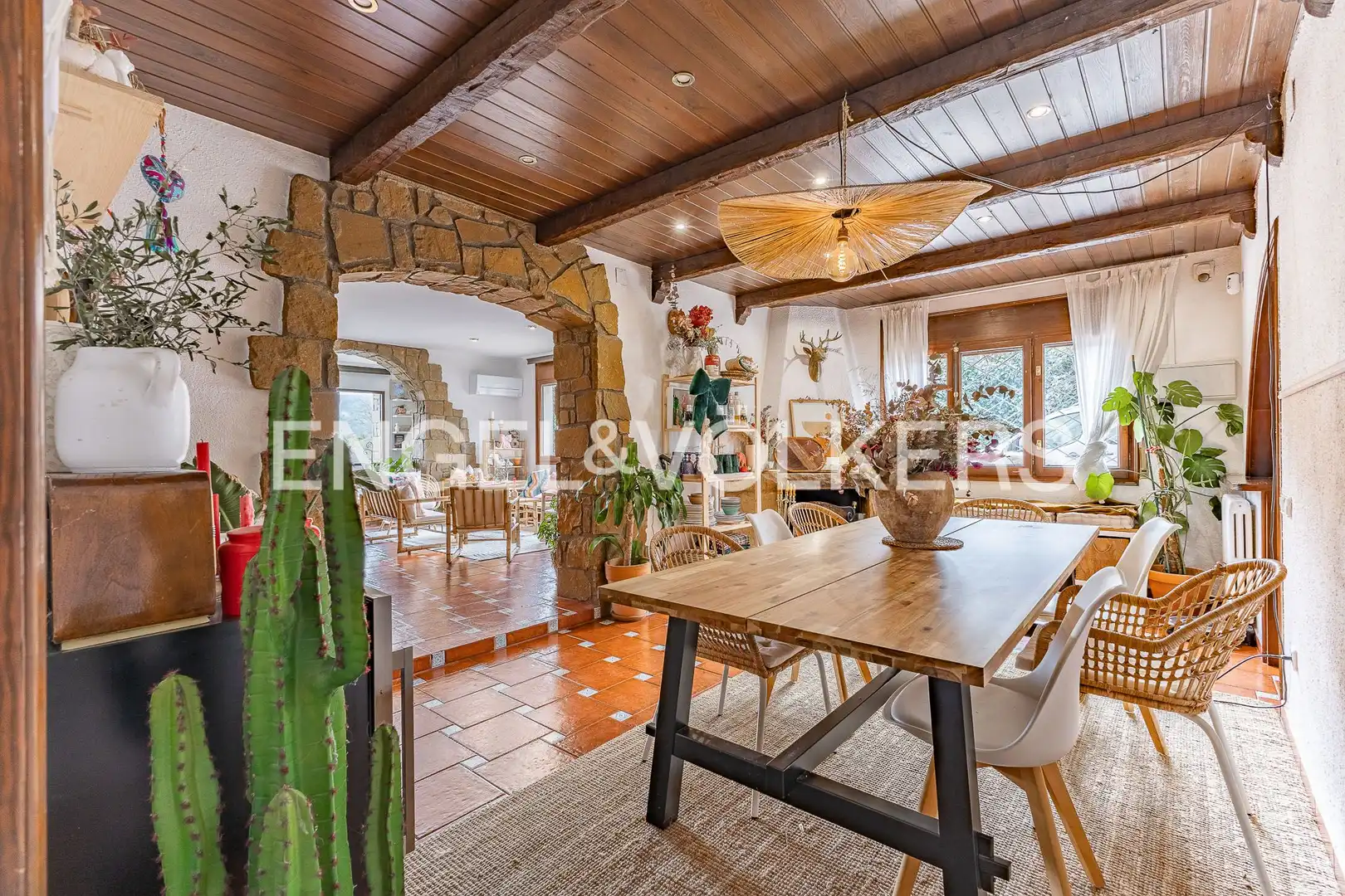 Dining room of Houses for sale in Sant Salvador de Guardiola  with Air Conditioner, Heating and Private garden