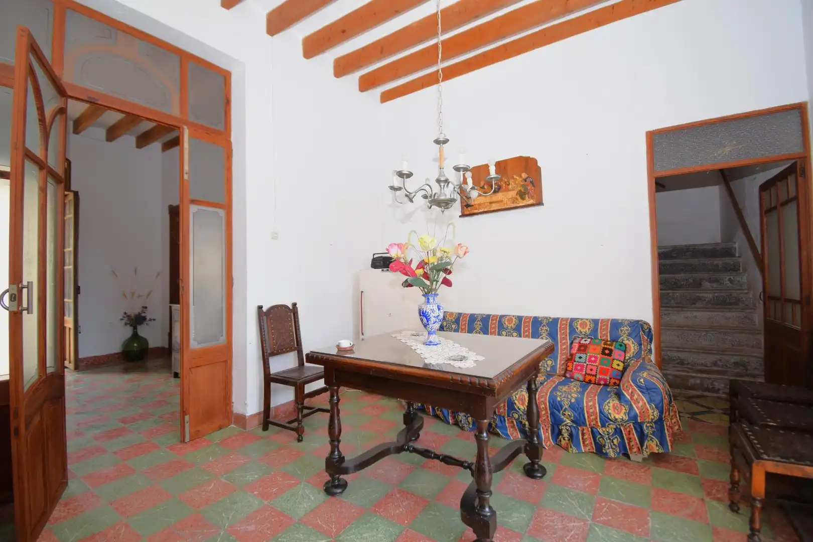 Wohnzimmer von Haus oder Chalet zum Verkauf in Llubí mit Privatgarten