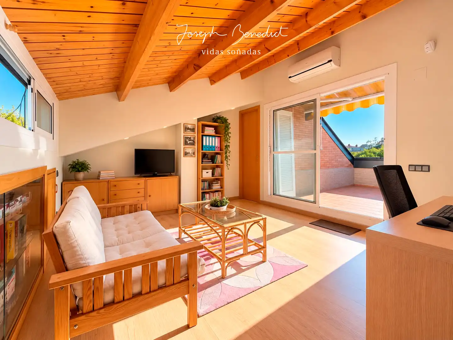Sala de estar de Casa o chalet en venta en Castelldefels con Aire acondicionado, Calefacción y Jardín privado
