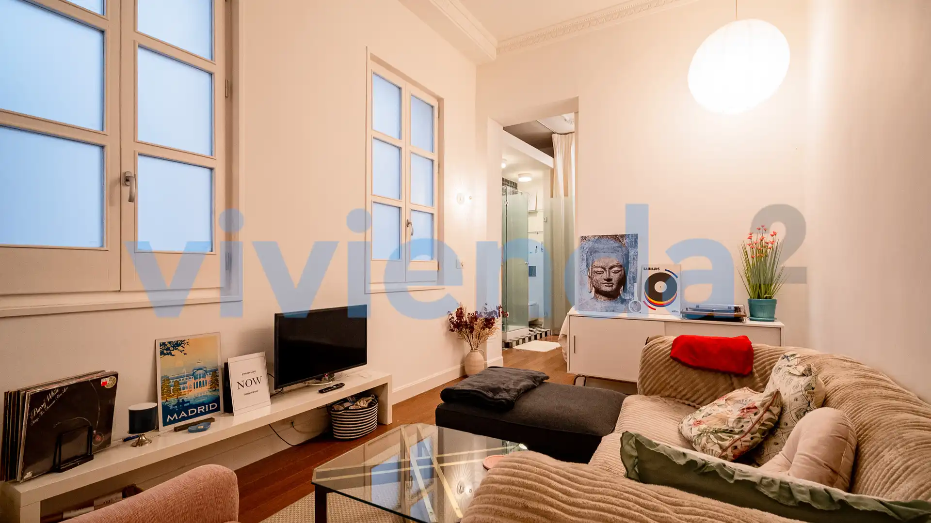 Sala de estar de Piso en venta en  Madrid Capital con Calefacción