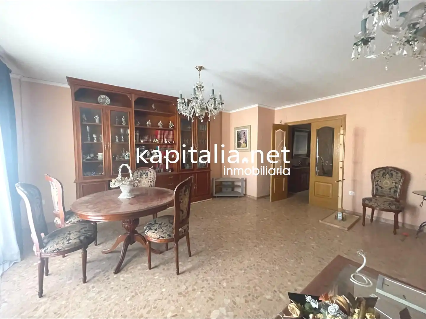 Sala d'estar de Casa adosada en venda en Llanera de Ranes amb Aire condicionat, Terrassa i Balcó