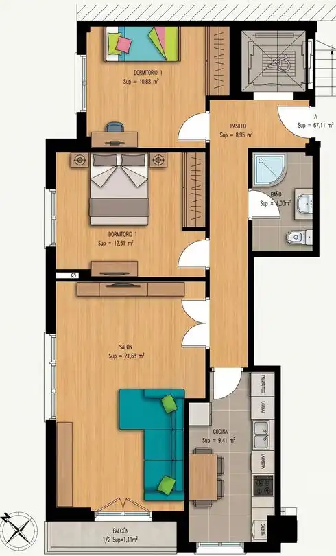 Dormitori de Apartament en venda en Alberite, La Rioja