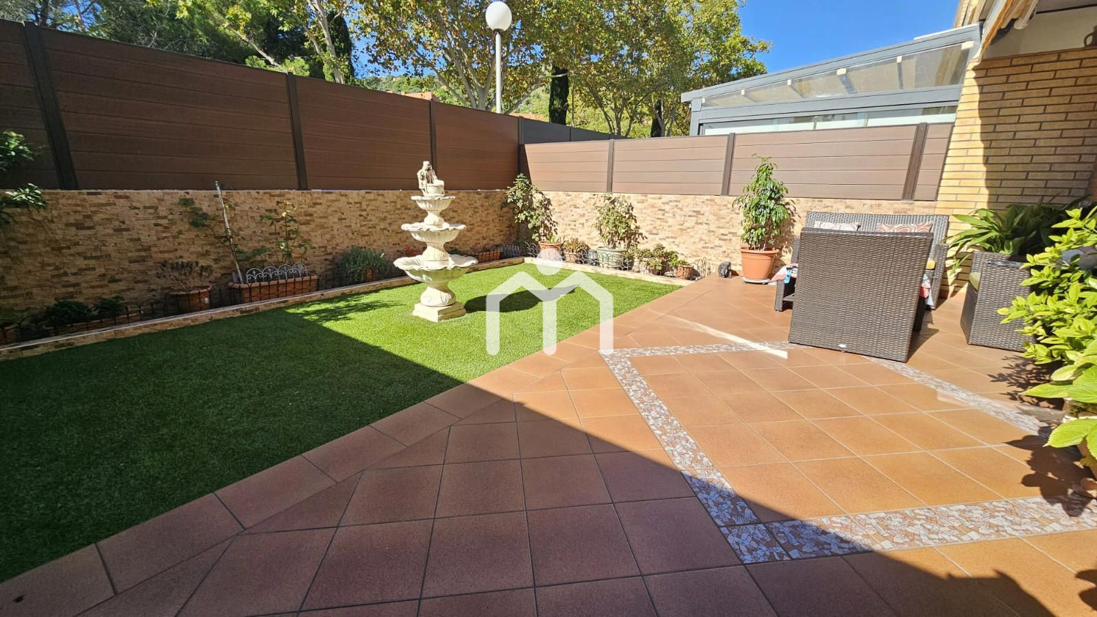 Garden of Single-family semi-detached for sale in Badalona  with Heating, Terrace and Storage room