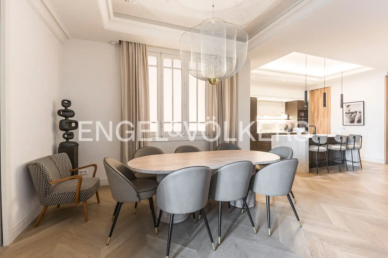 Comedor de Apartamento de alquiler en Rivas-Vaciamadrid con Aire acondicionado, Calefacción y Amueblado