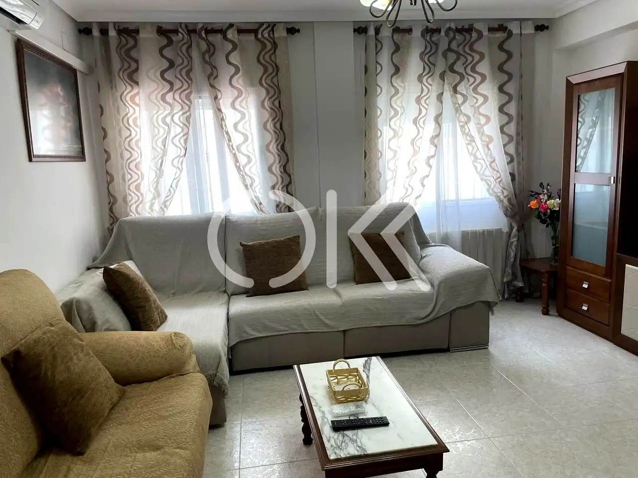 Living room of Ground floor for rent in Coria  with Air Conditioner, Heating and Furnished