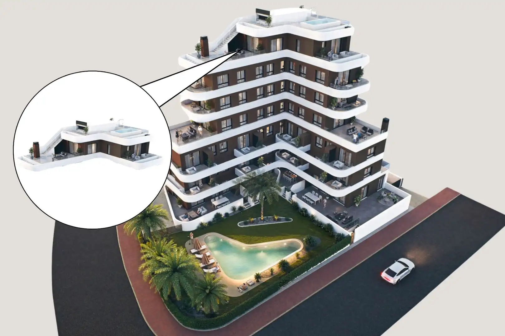 Vista exterior de Casa o xalet en venda en Guardamar del Segura amb Terrassa, Traster i Piscina