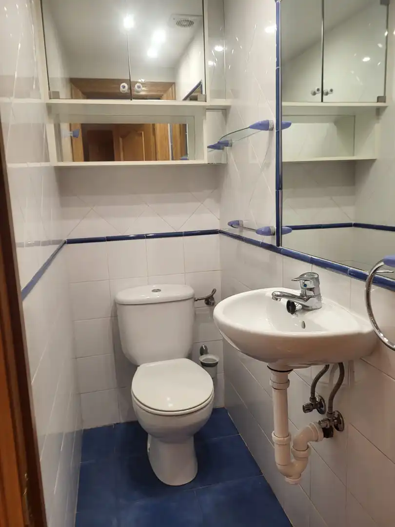 Baño de Piso de alquiler en Gijón  con Calefacción, Parquet y Amueblado
