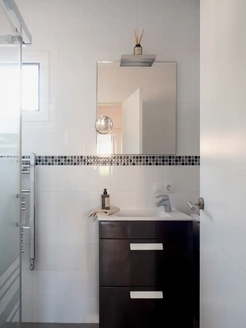 Bany de Apartament en venda en  Palma de Mallorca amb Aire condicionat, Terrassa i Piscina
