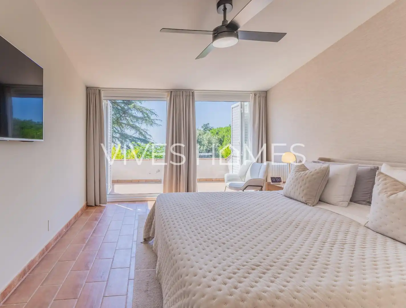 Dormitori de Casa o xalet en venda en Sant Vicenç de Montalt amb Aire condicionat, Calefacció i Jardí privat