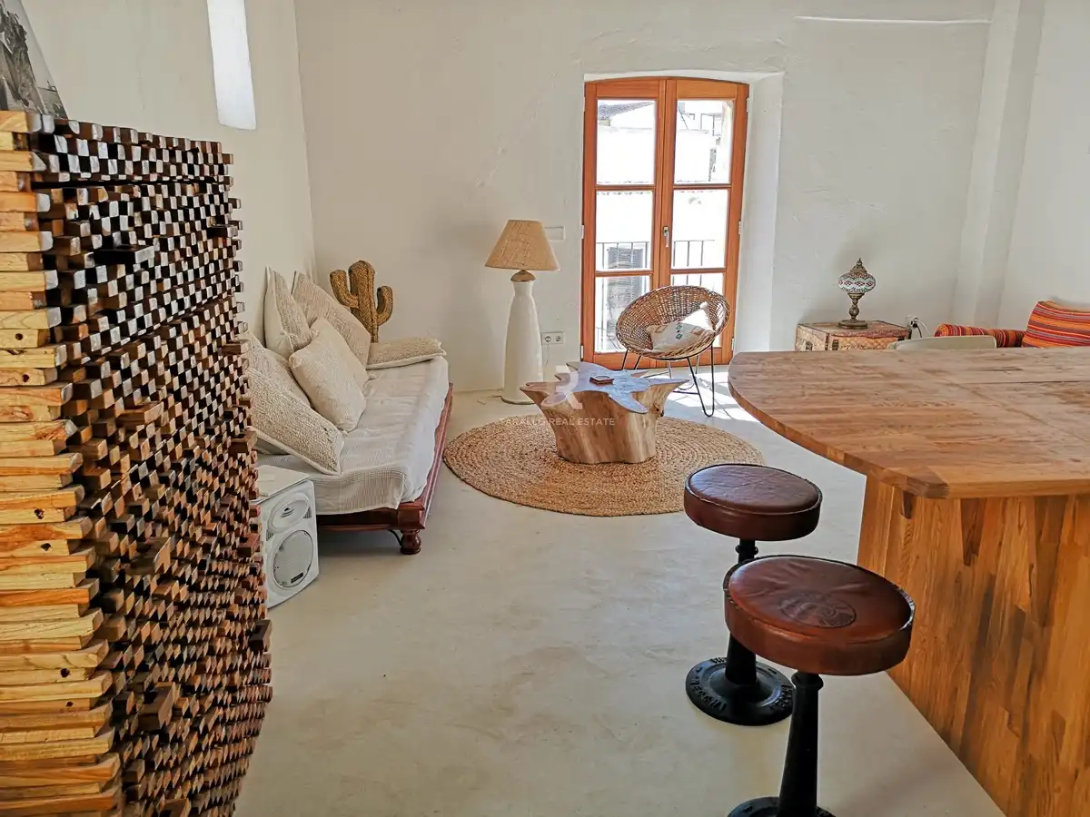Living room of Attic for rent in Eivissa  with Air Conditioner, Heating and Terrace
