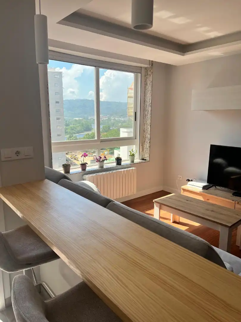 Sala de estar de Piso en venta en Ourense Capital  con Calefacción, Parquet y Horno