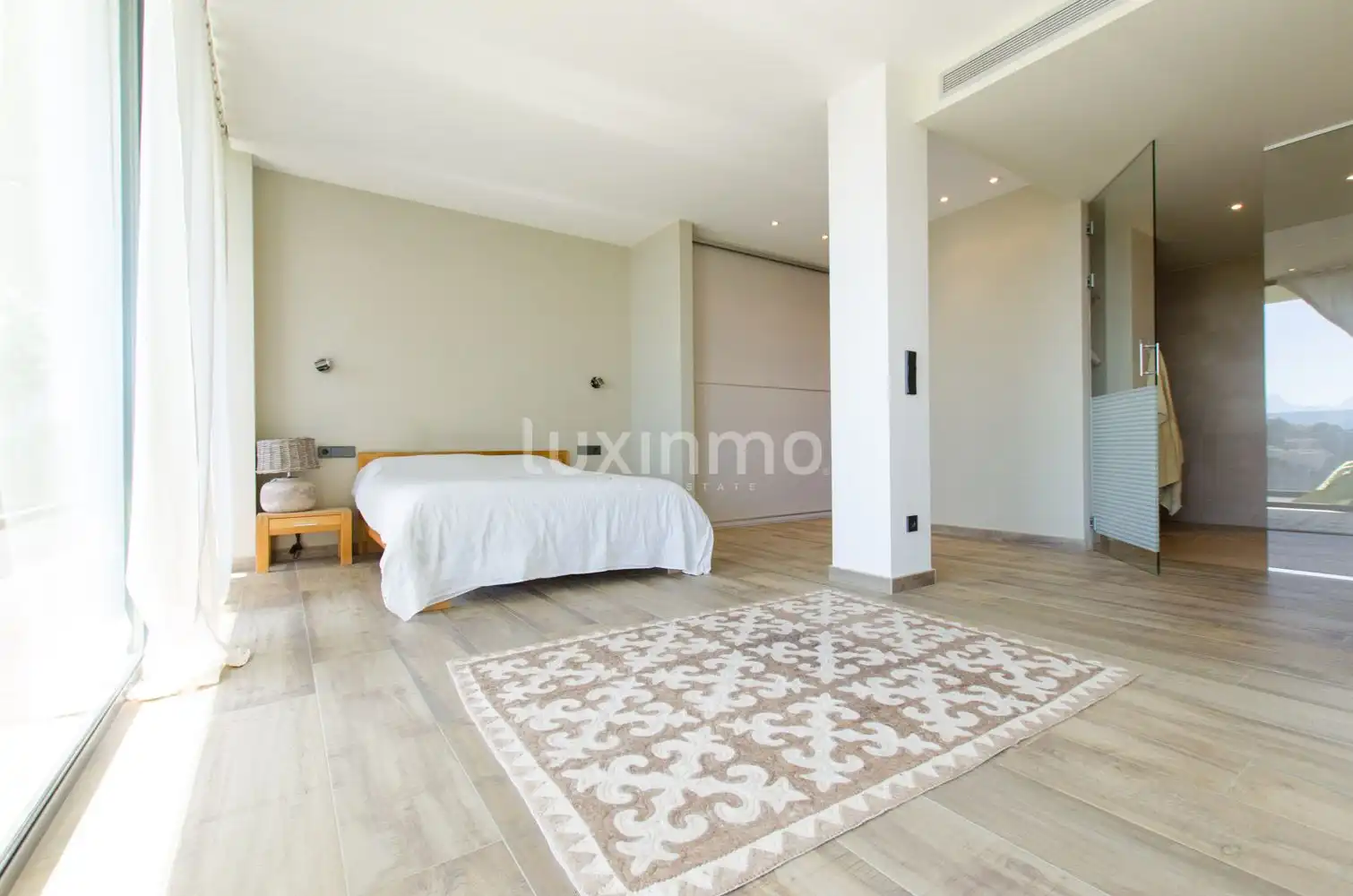 Schlafzimmer von Haus oder Chalet zum Verkauf in Altea mit Klimaanlage, Heizung und Privatgarten