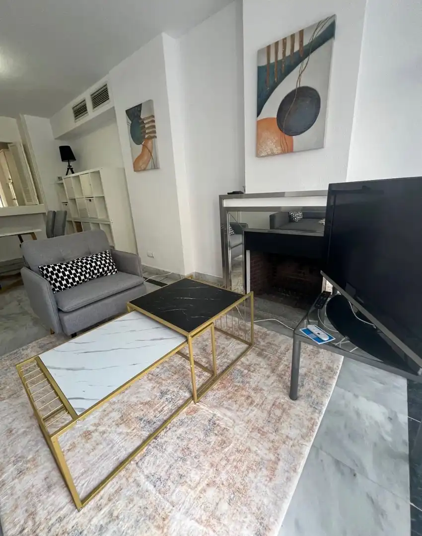 Wohnzimmer von Maisonette zur Miete in Marbella mit Klimaanlage, Heizung und Möbliert
