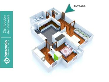 Flat with lift for sale in Balendin Berriotxoa Kalea 32
