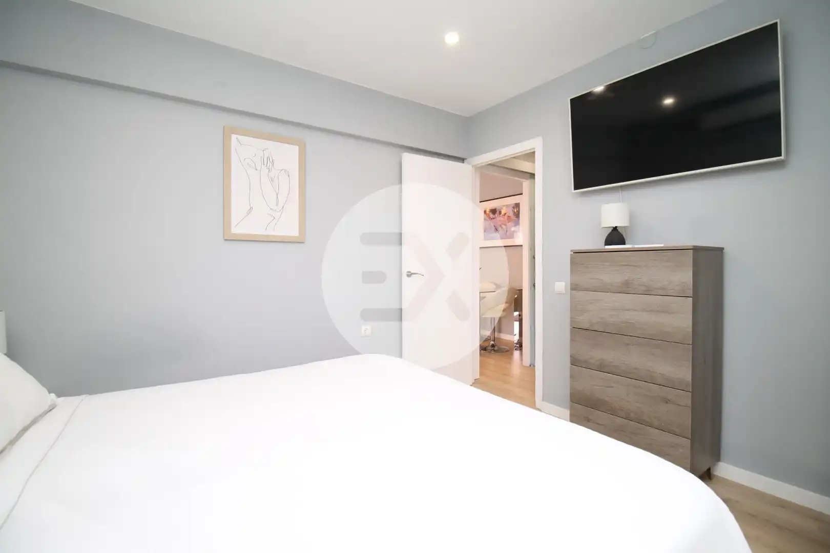 Bedroom of Flat for sale in Castelldefels  with Air Conditioner, Heating and Parquet flooring