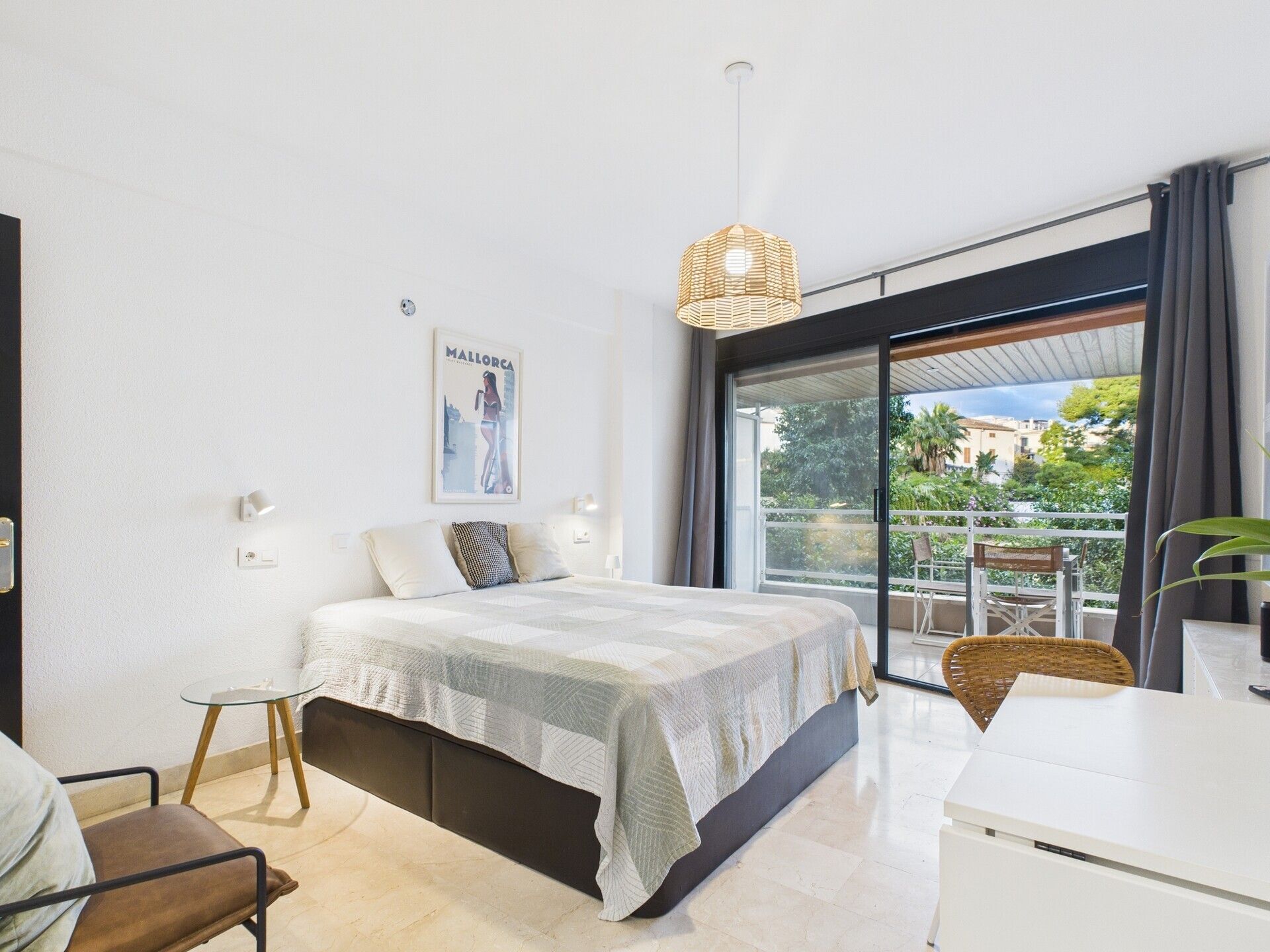 Bedroom of Study to rent in  Palma de Mallorca  with Air Conditioner, Furnished and Community pool