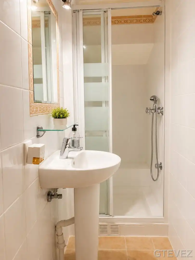 Badezimmer von Wohnung zur Miete in  Palma de Mallorca mit Heizung, Möbliert und Balkon