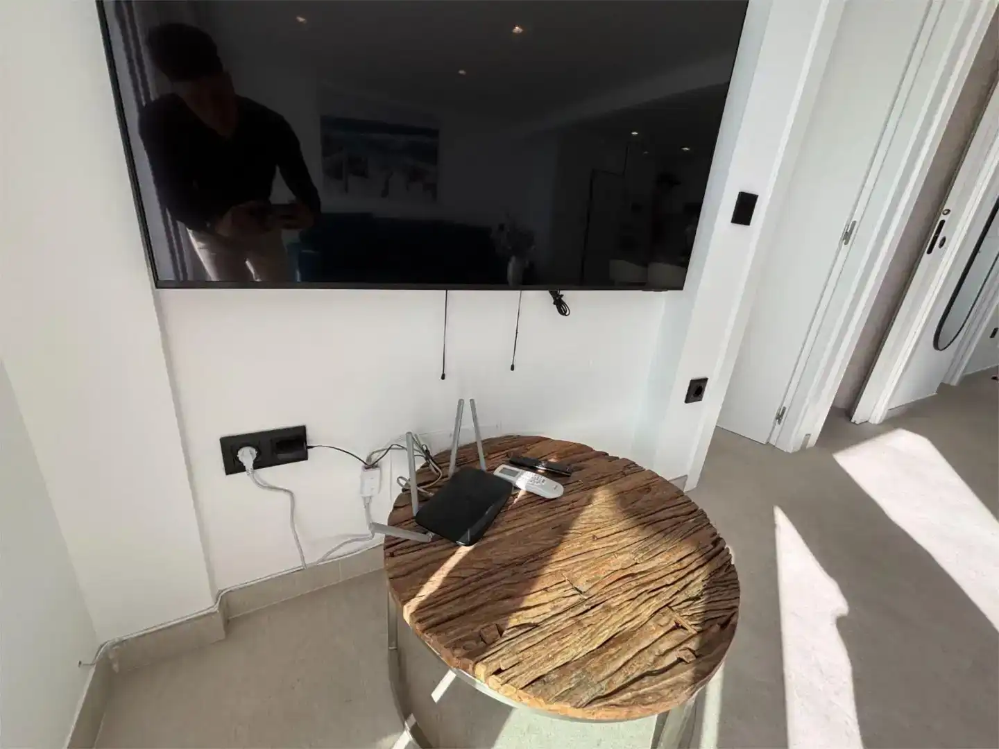 Sala d'estar de Pis de lloguer en Benidorm amb Aire condicionat i Balcó