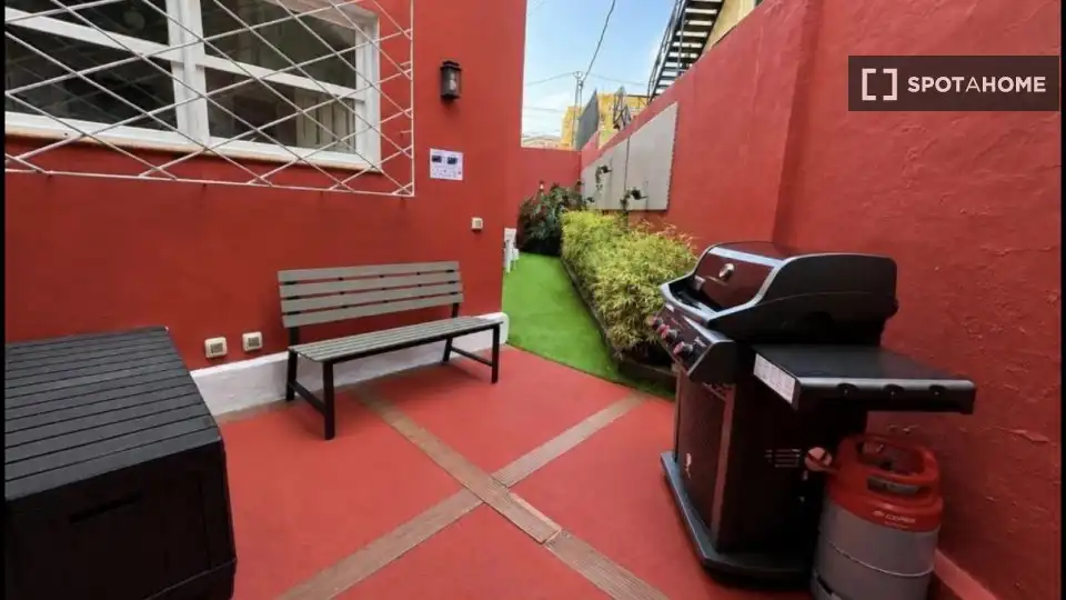 Terrace of Flat for share in Las Palmas de Gran Canaria  with Air Conditioner, Terrace and Furnished