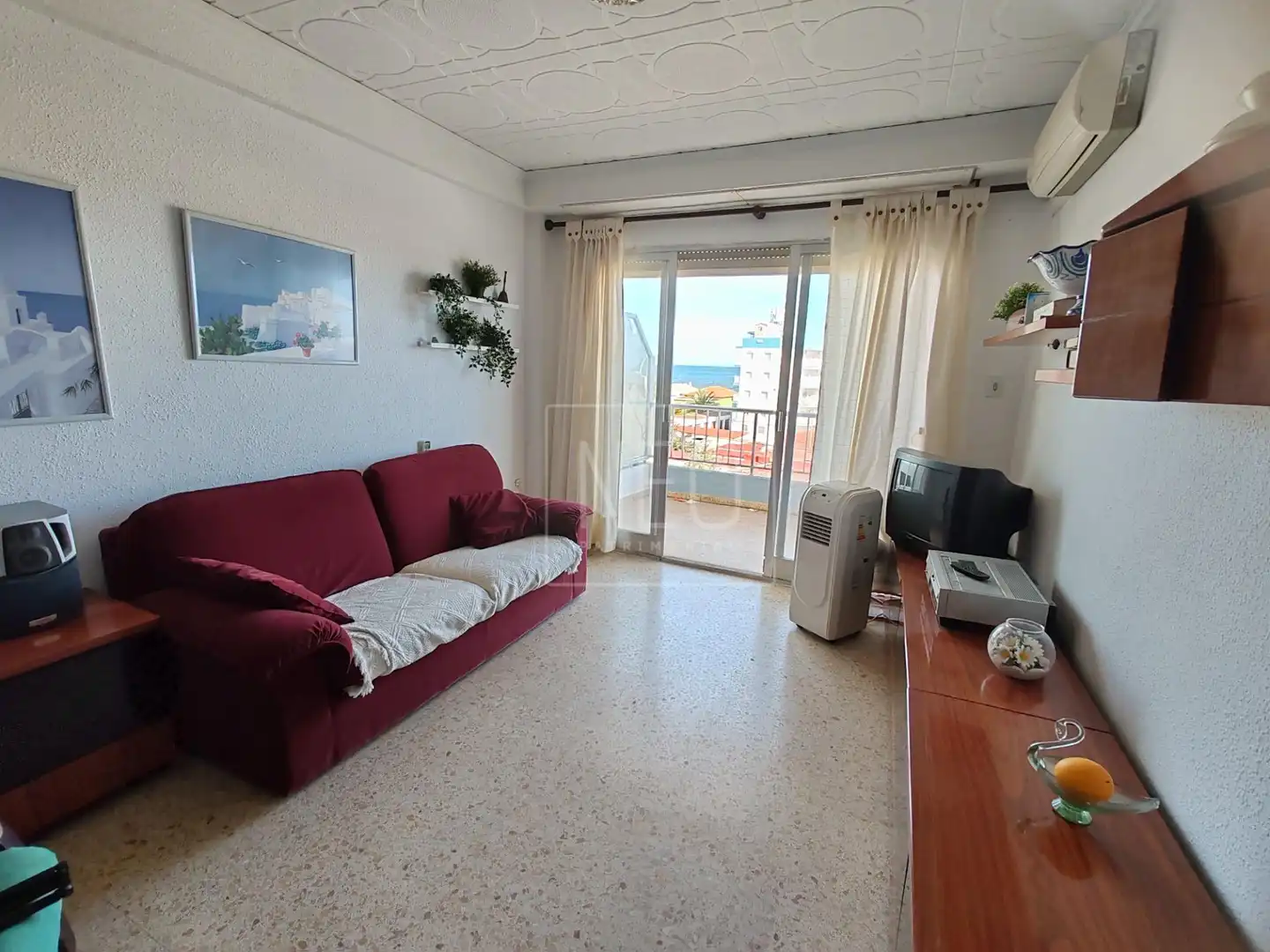 Living room of Flat for sale in Dénia  with Air Conditioner, Private garden and Terrace