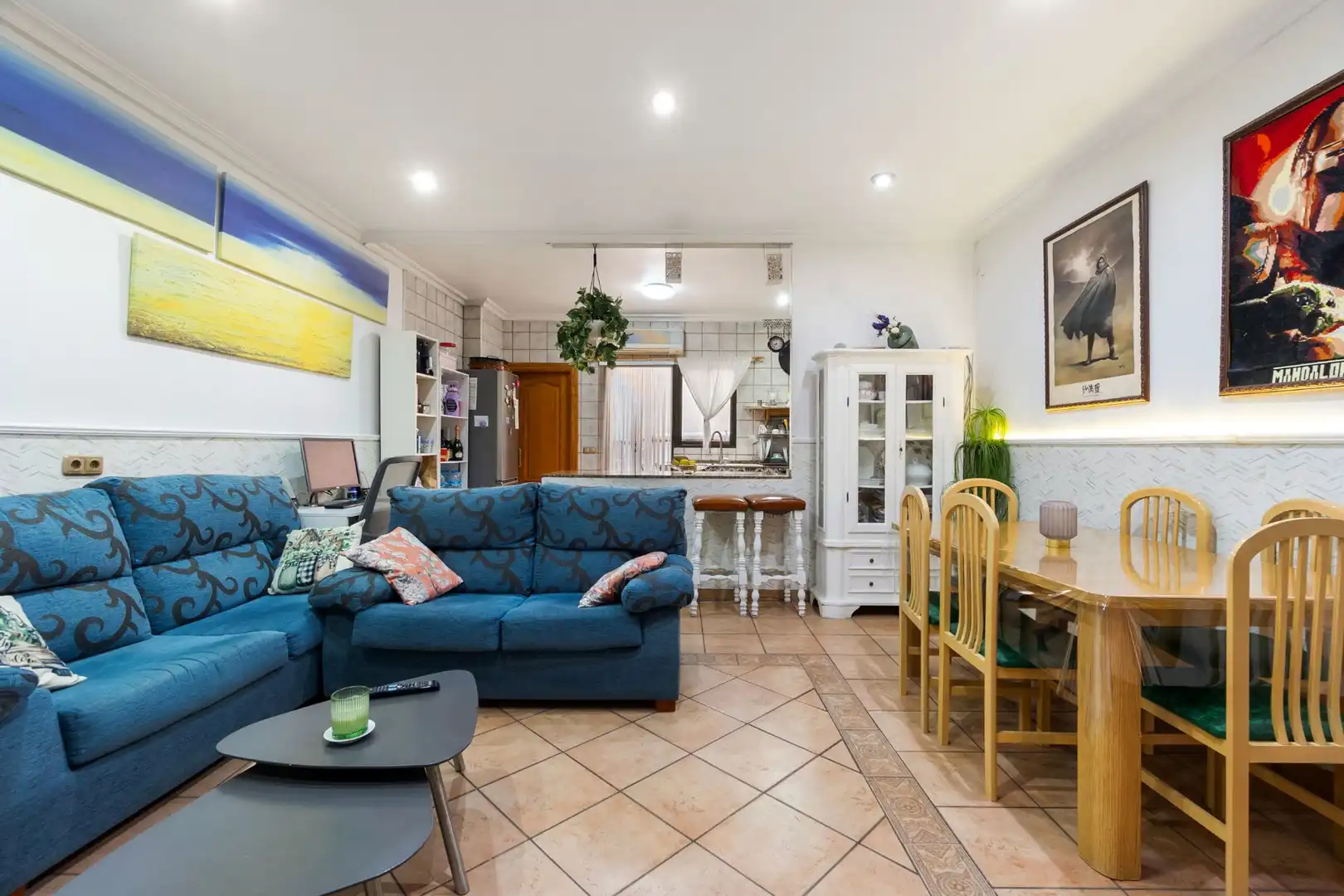 Sala de estar de Casa adosada en venta en Rojales con Aire acondicionado