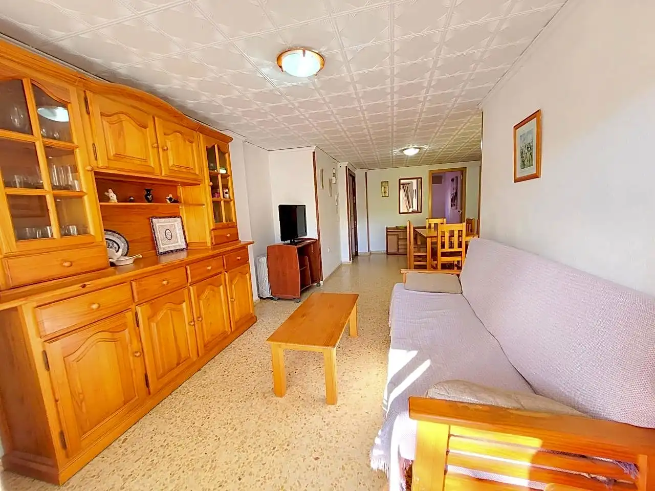 Sala de estar de Apartamento de alquiler en Miramar, Valencia