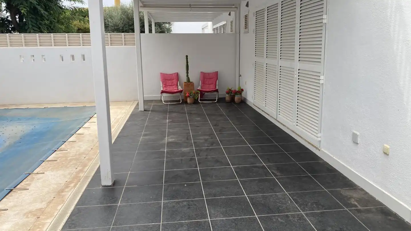 Terrassa de Casa o xalet de lloguer en Vera amb Aire condicionat, Jardí privat i Terrassa