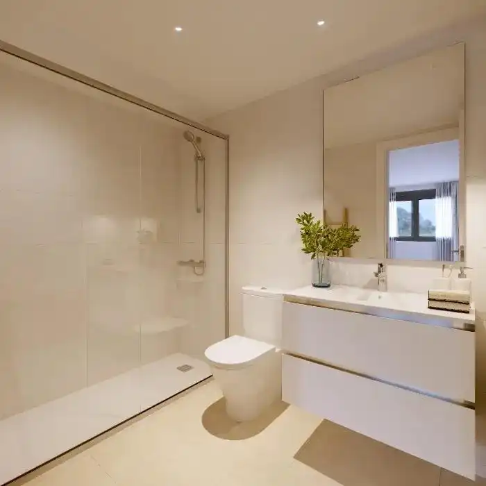 Bany de Apartament en venda en Alicante / Alacant amb Aire condicionat, Calefacció i Terrassa