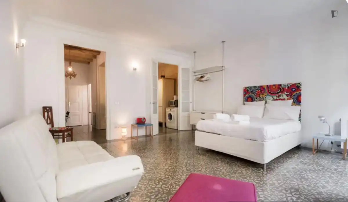 Bedroom of Study for rent in Barcelona  with Heating, Furnished and Washing machine