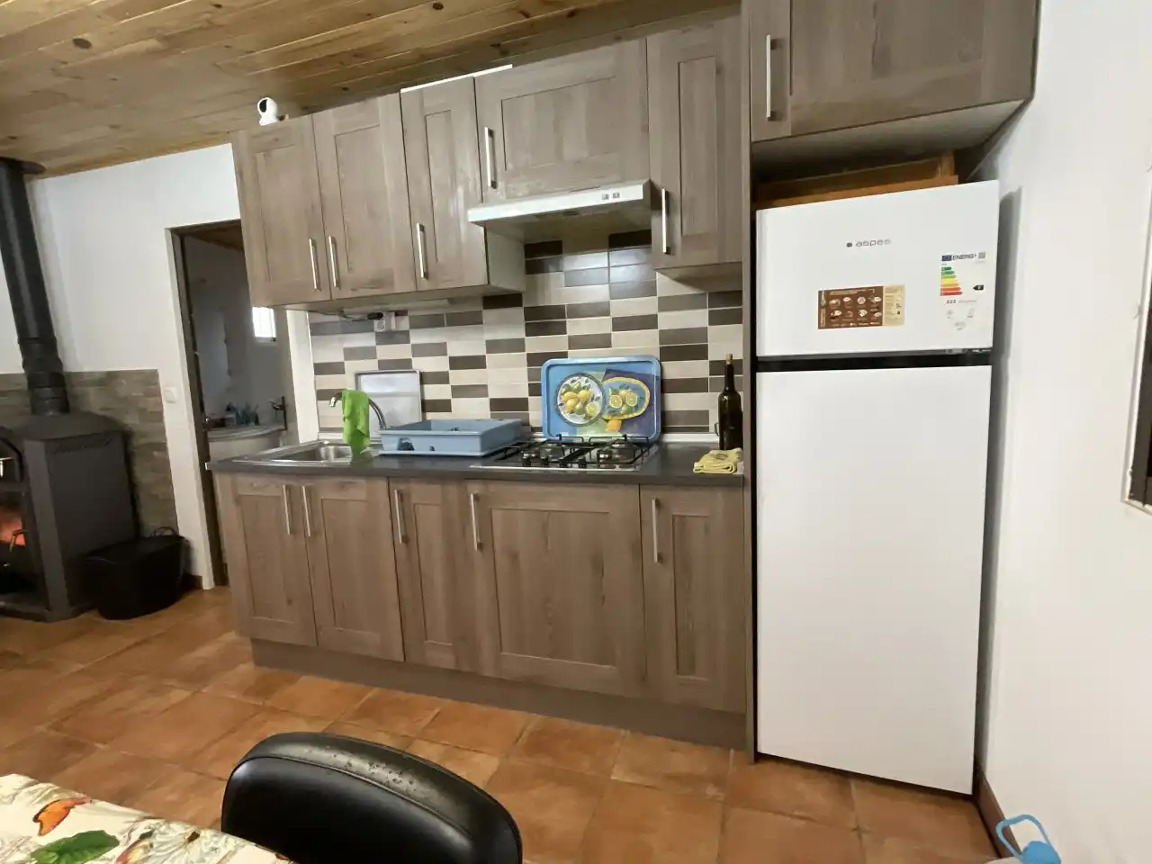 Cocina de Finca rústica en venta en Santo Domingo de la Calzada con Jardín privado