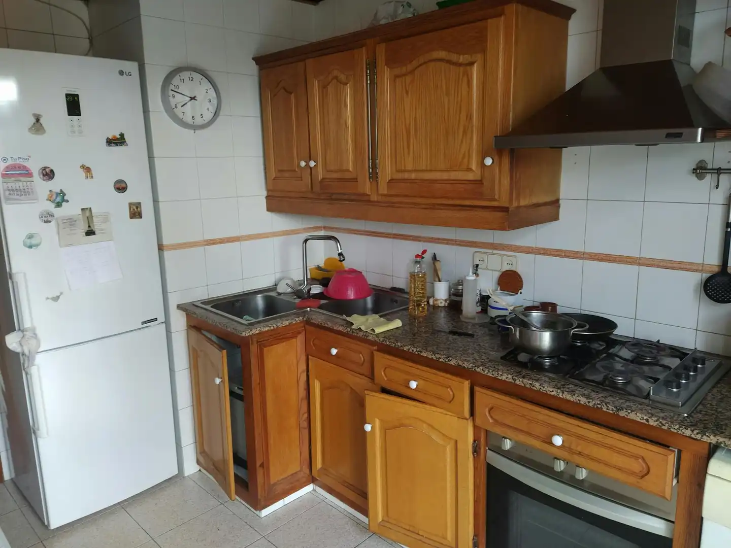 Cuina de Pis per a compartir en Barcelona amb Calefacció, Moblat i Rentadora
