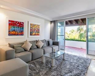 Living room of Attic to rent in Marbella  with Air Conditioner and Furnished