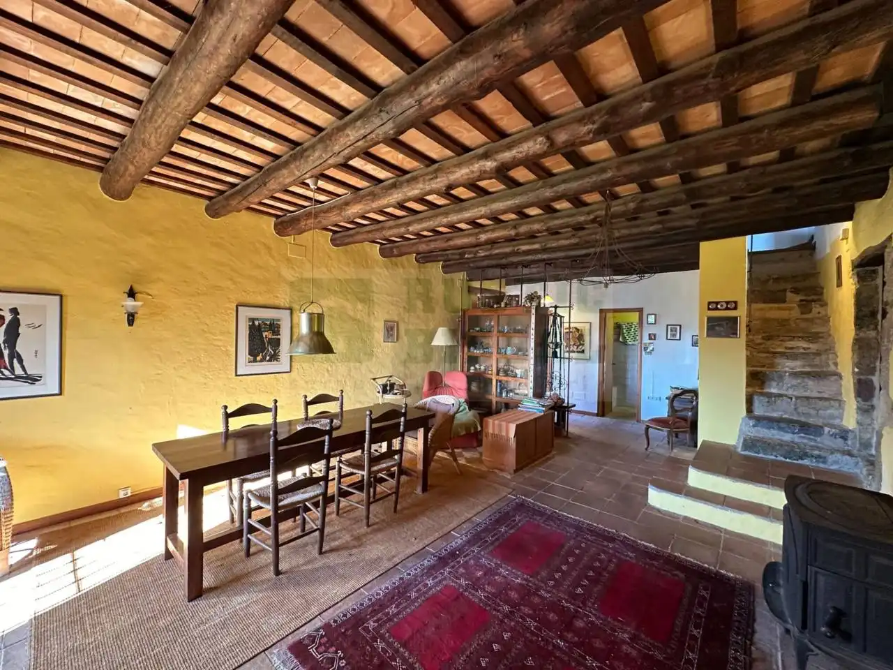 Sala de estar de Finca rústica en venta en Quart con Jardín privado