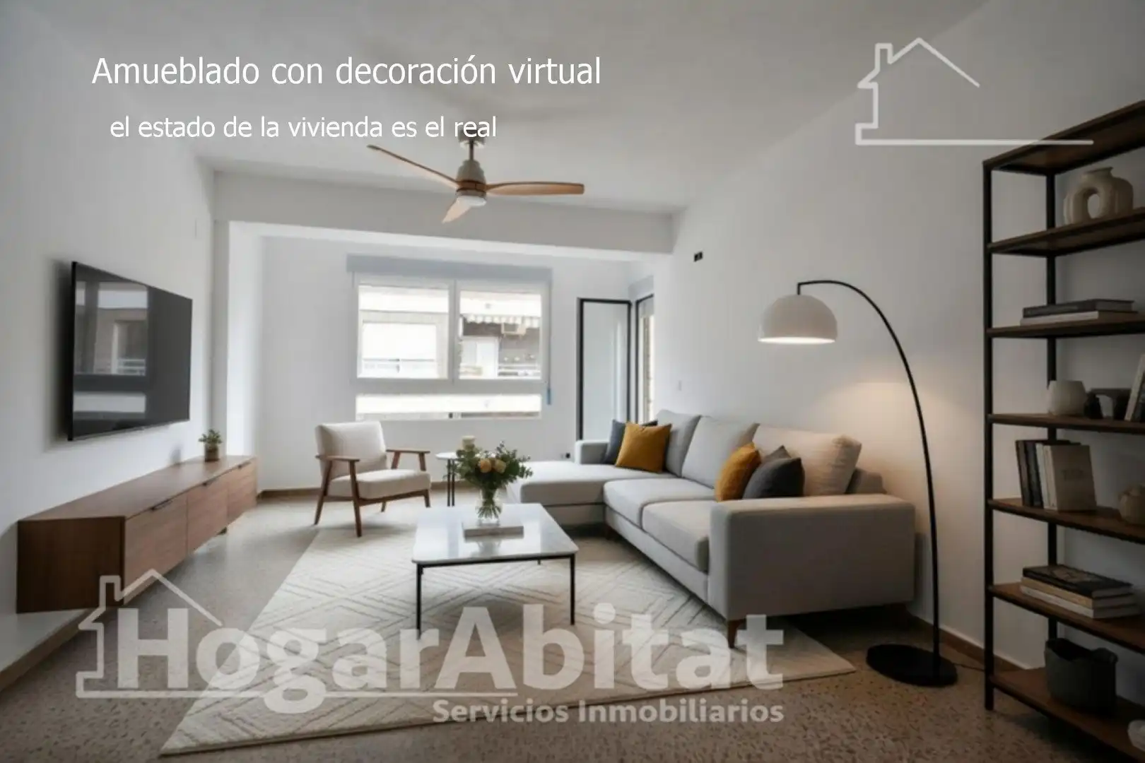 Living room of Flat for sale in Gandia  with Terrace and Balcony