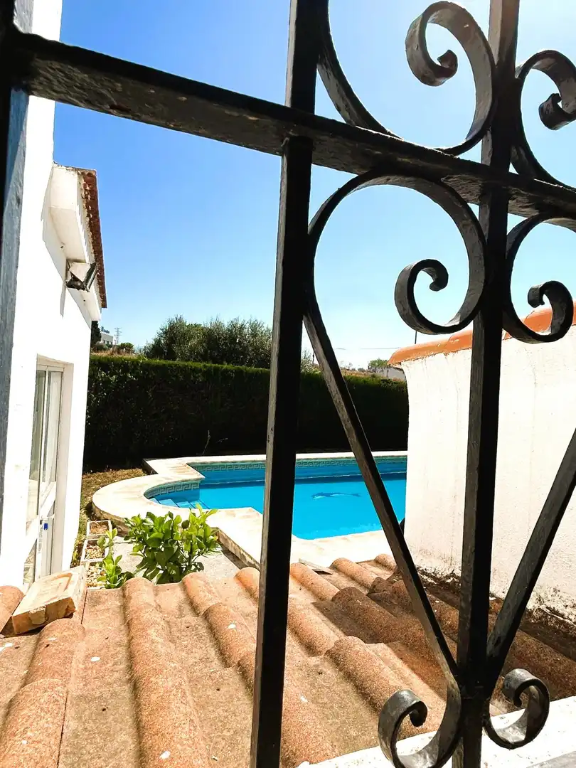 Jardí de Finca rústica en venda en Estepona amb Jardí privat, Terrassa i Piscina