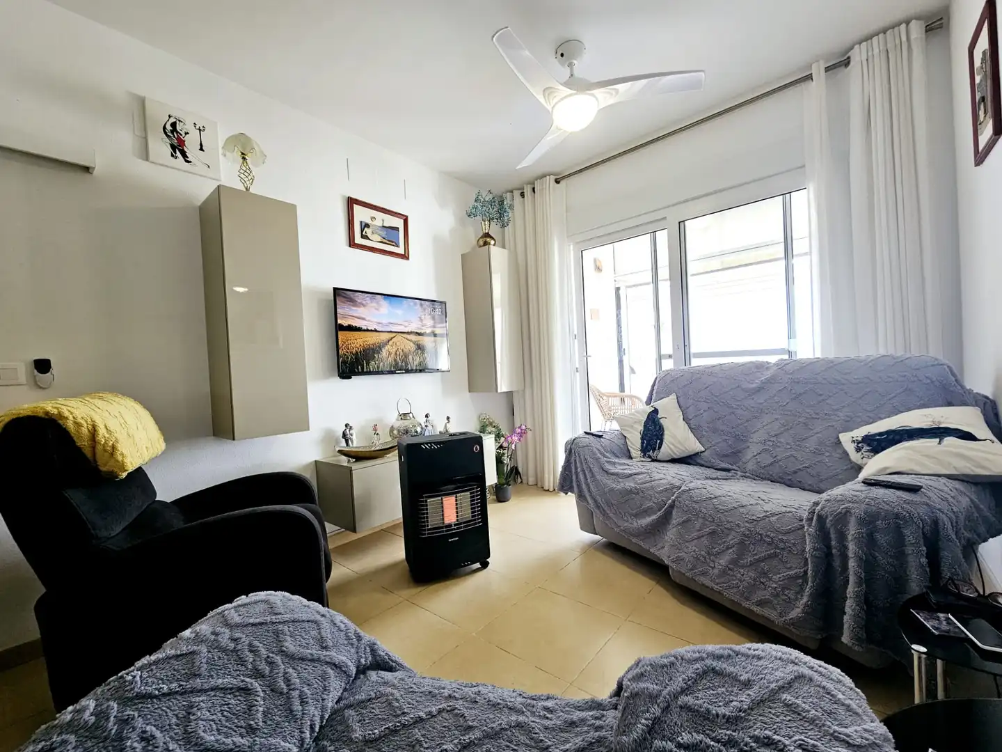 Sala de estar de Apartamento en venta en Alhama de Murcia con Aire acondicionado, Amueblado y Piscina comunitaria
