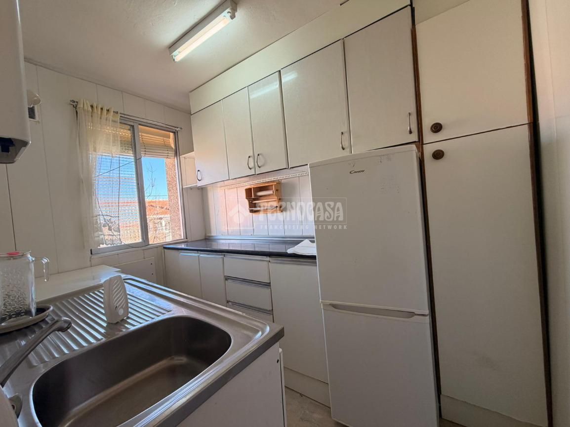 Kitchen of Flat for sale in  Madrid Capital  with Heating and Terrace