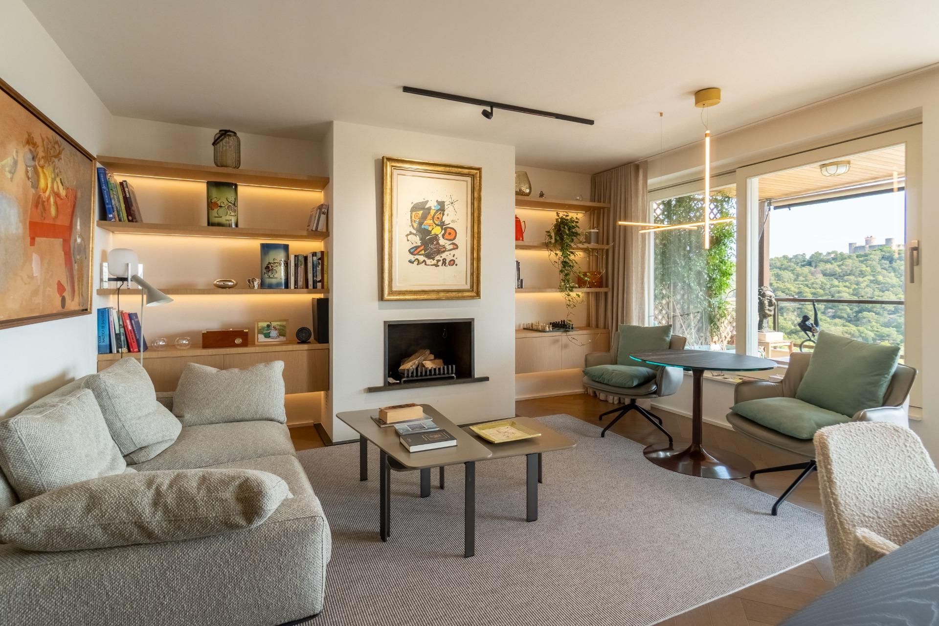 Living room of Flat for sale in  Palma de Mallorca  with Heating, Private garden and Terrace