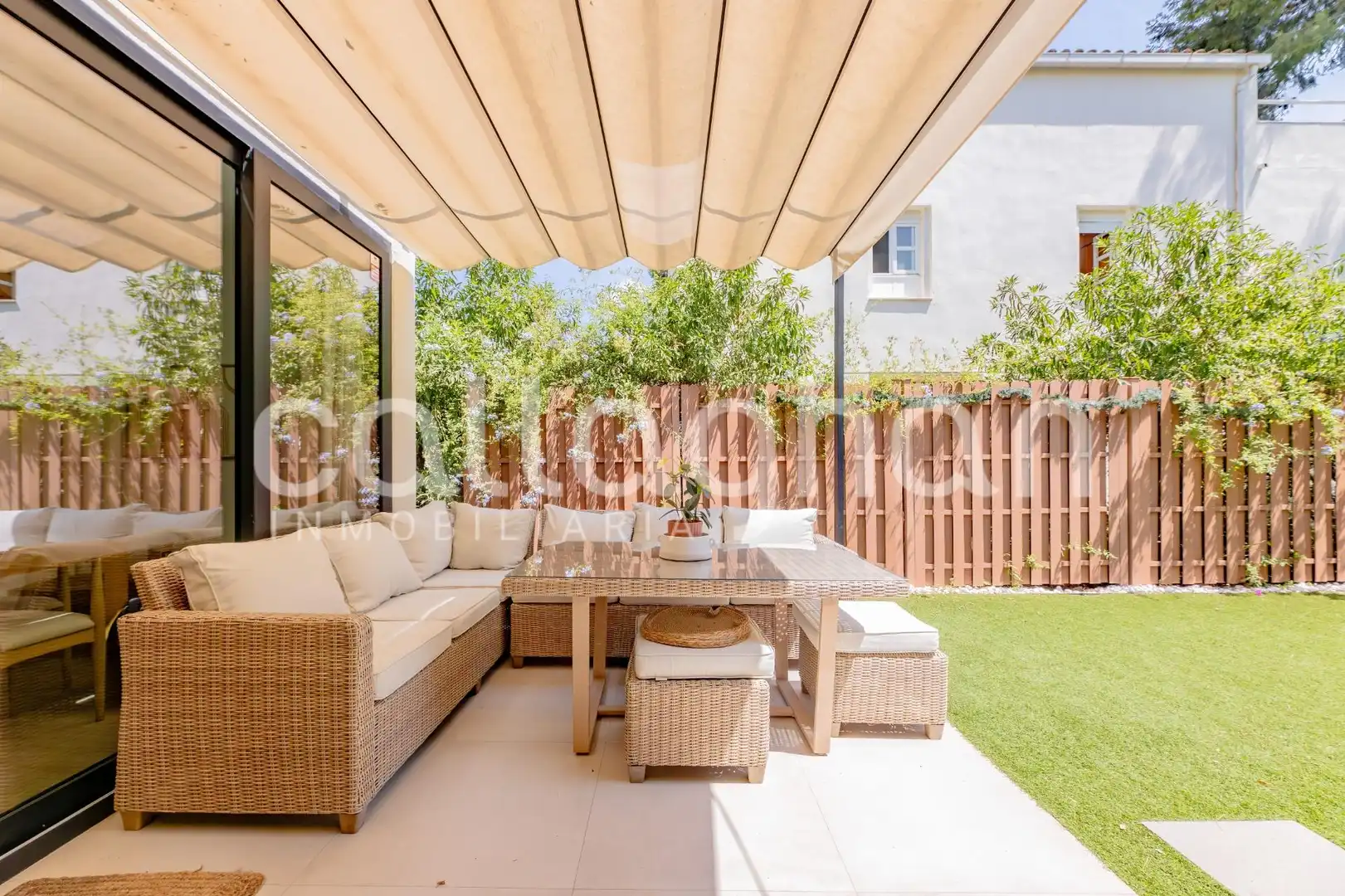 Terraza de Casa adosada en venta en Godella con Aire acondicionado, Calefacción y Jardín privado