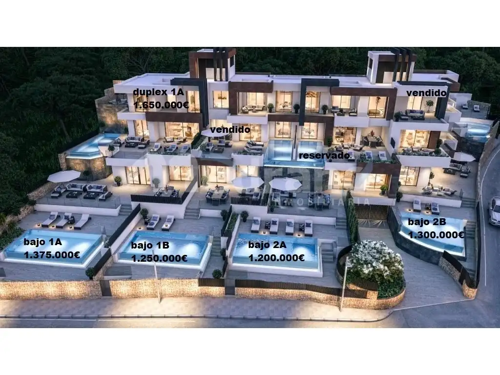 Außenansicht von Haus oder Chalet zum Verkauf in Benidorm mit Klimaanlage, Heizung und Privatgarten
