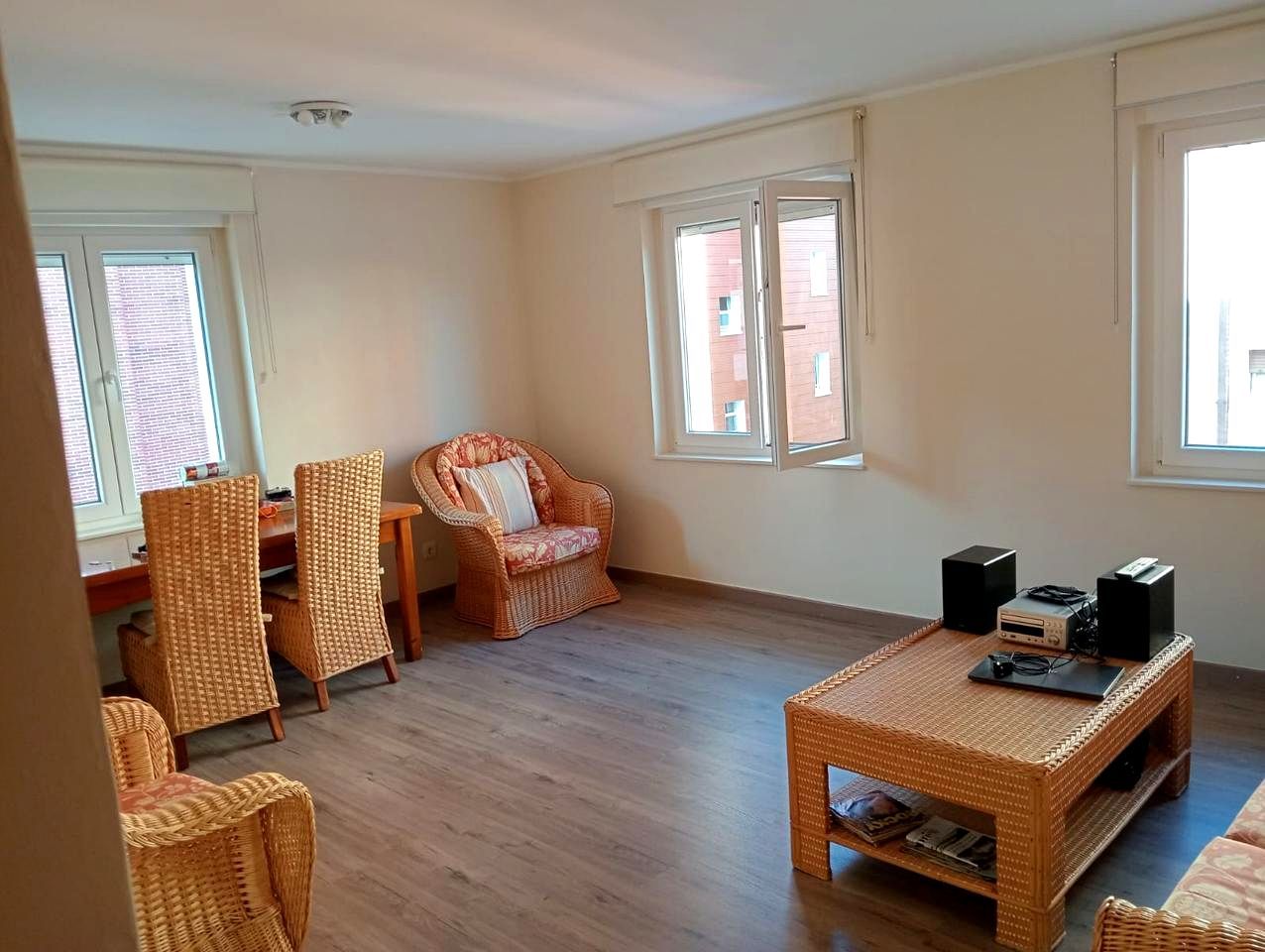 Living room of Flat for sale in Gijón   with Heating, Parquet flooring and Storage room