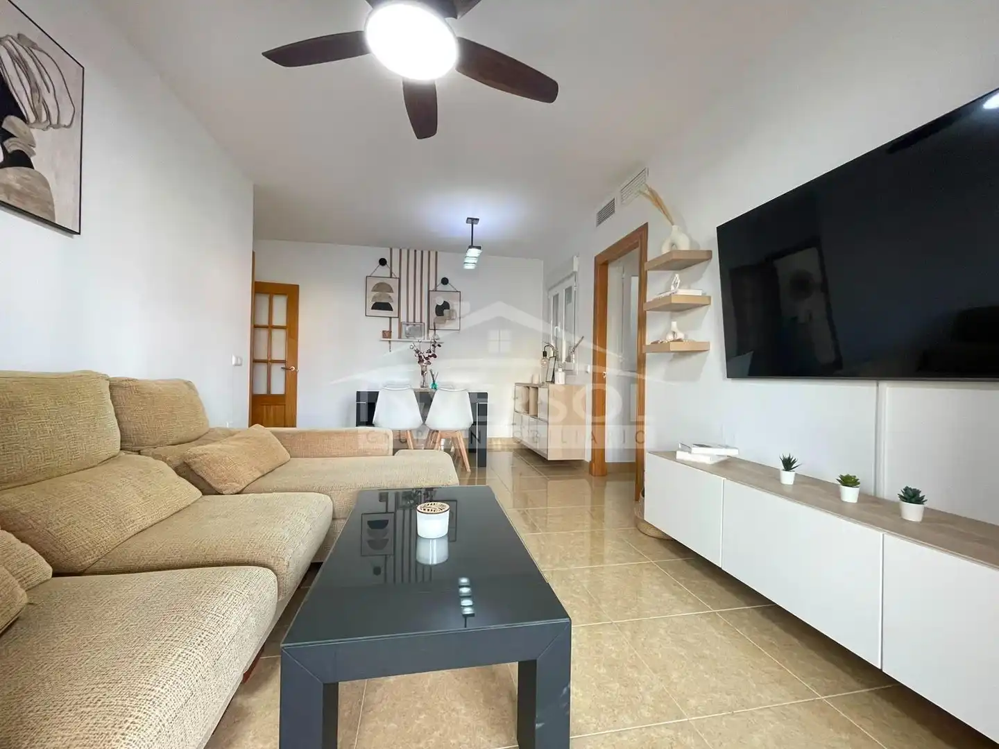 Sala d'estar de Pis en venda en El Ejido amb Aire condicionat, Calefacció i Terrassa