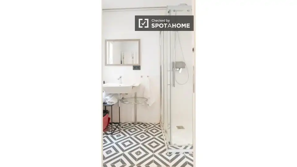 Baño de Piso de alquiler en Madrid con Aire acondicionado, Calefacción y Amueblado