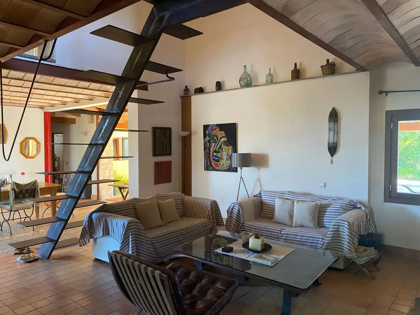 Sala de estar de Casa o chalet de alquiler en Santa María del Camí con Terraza y Balcón