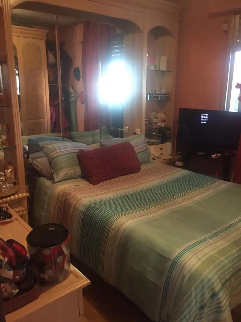 Bedroom of Flat for sale in Madrid  with Heating, Parquet flooring and Terrace