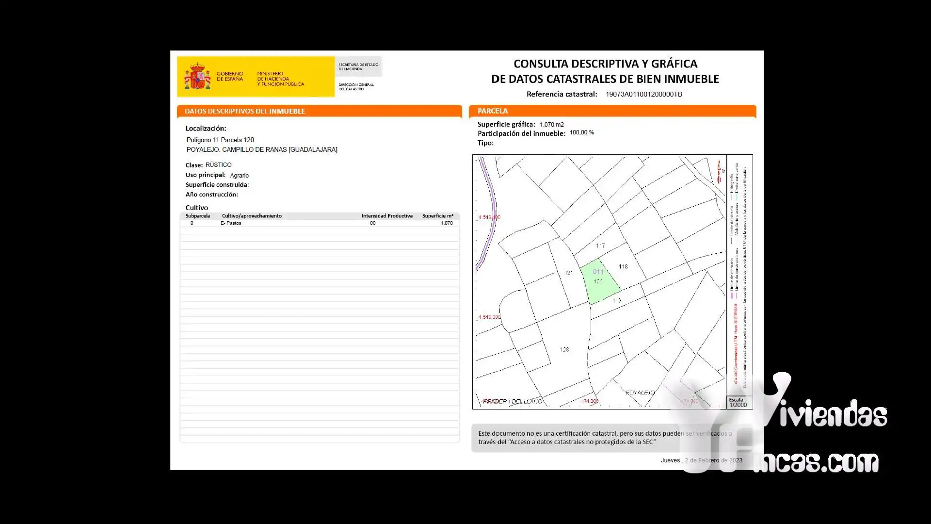 Terreno rústico en venta en Campillo de Ranas, imagen 8