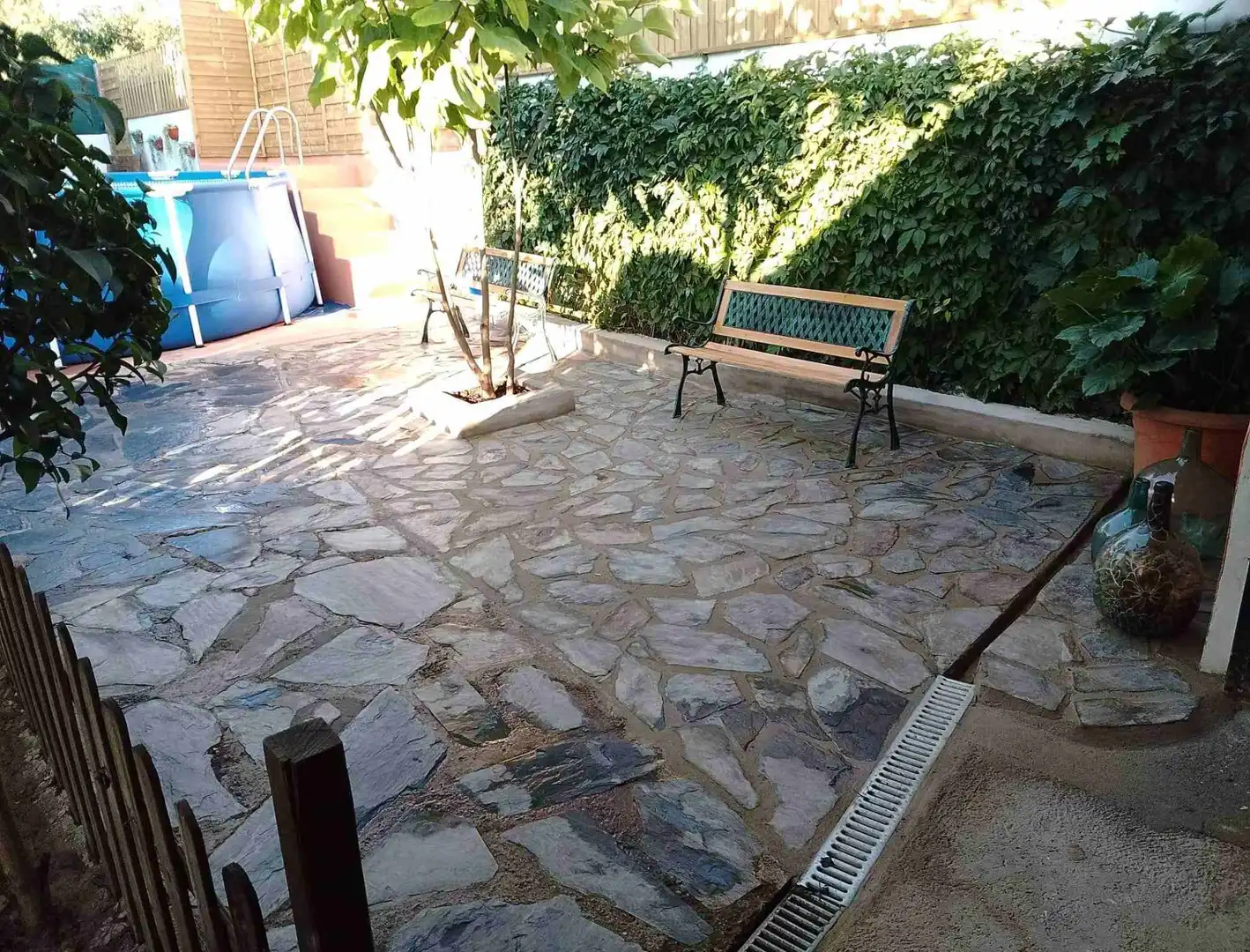 Terraza de Finca rústica en venta en Monzón con Calefacción, Jardín privado y Terraza