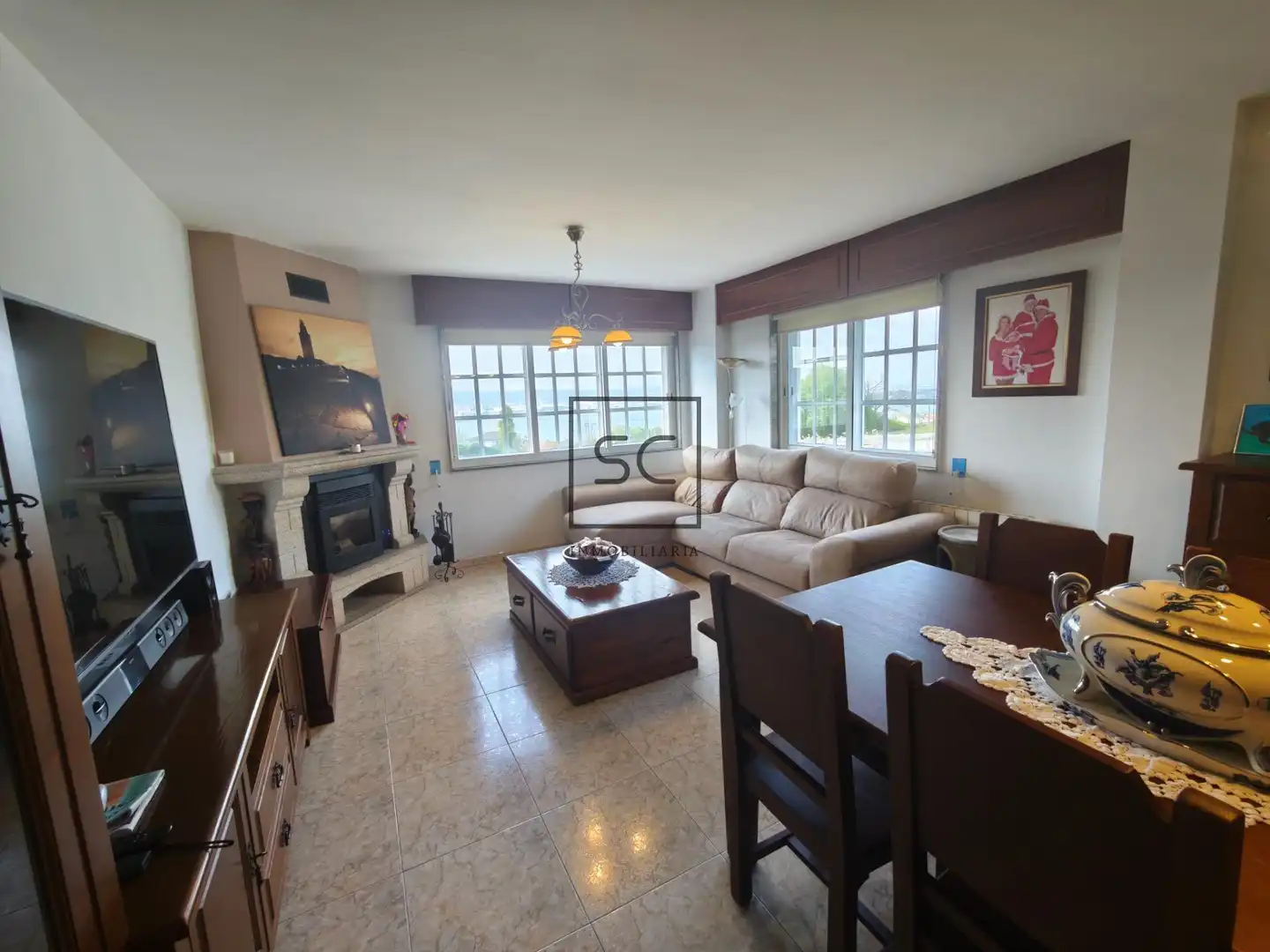 Sala de estar de Casa o chalet en venta en Fene con Jardín privado, Terraza y Trastero