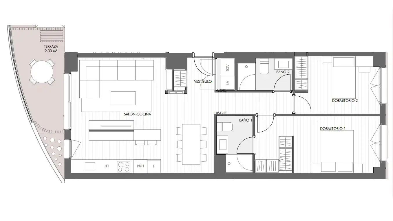 Piso en venta en Distrito Zeta - Recinto Ferial Cortijo de Torres