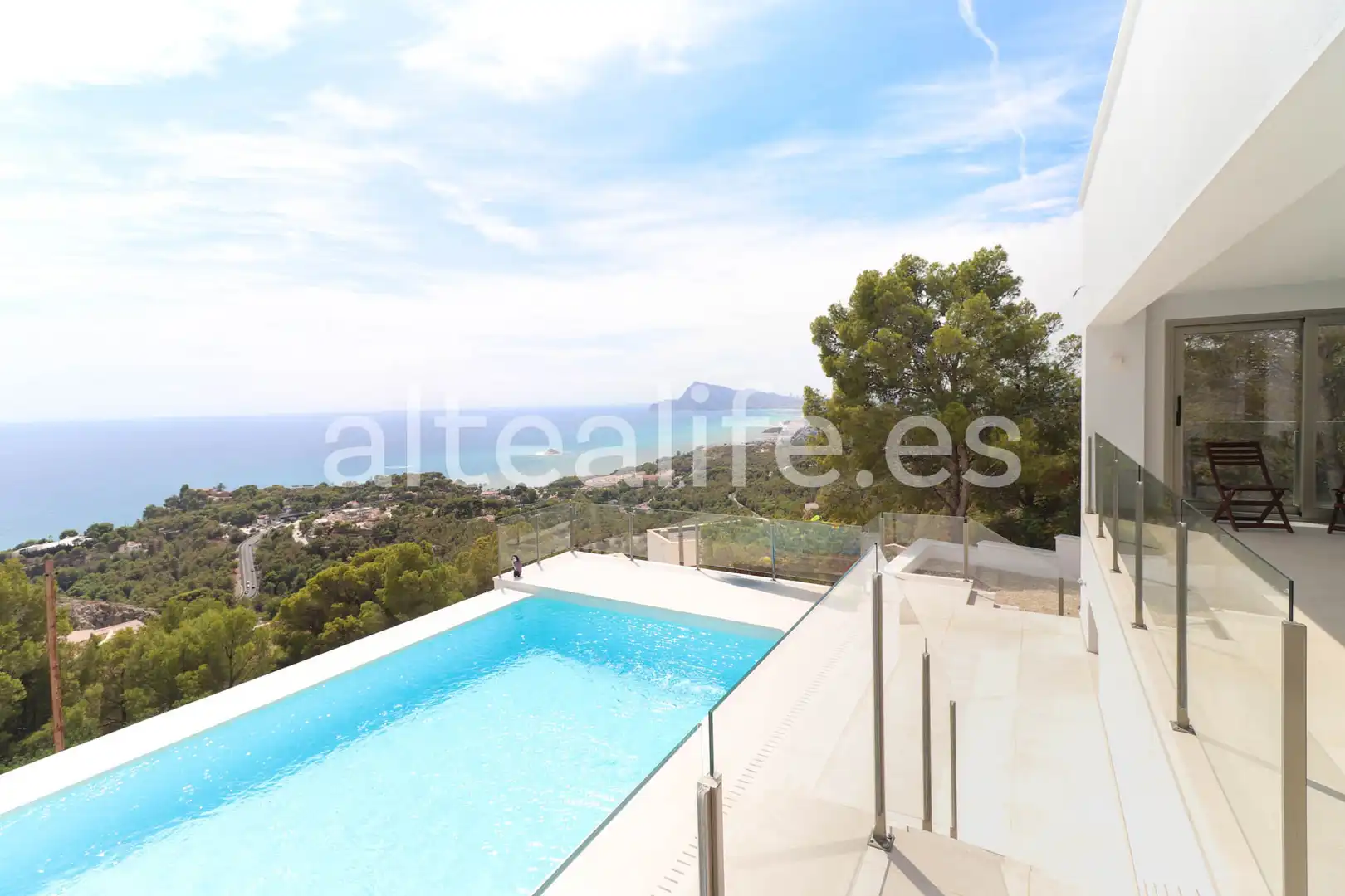 Vista exterior de Casa o chalet en venta en Altea con Aire acondicionado, Jardín privado y Terraza